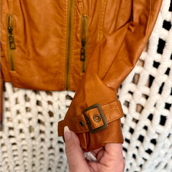 Faux Leather Moto Jacket - Picture 2 of 4